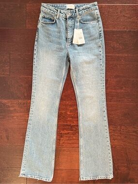 Rails Light Blue Flare High-Rise Jeans